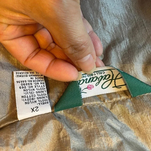 Vintage Haband 100% Nylon Jacket/Windbreaker Women Plus Size 2X - Picture 4 of 8